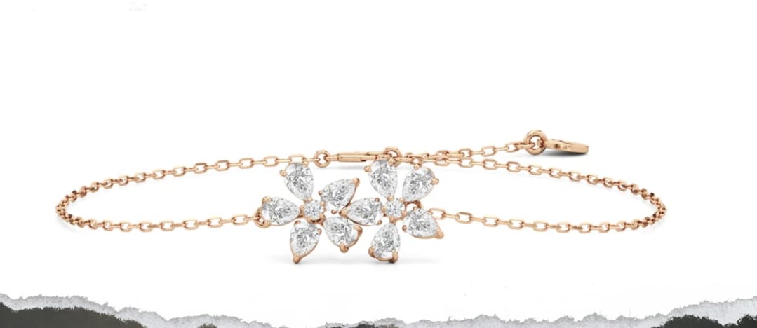 Rose Gold Diamond Tennis Bracelet