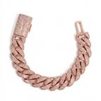 Diamond Cuban Link Bracelet in 14K Gold
