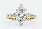 Celestial Marquis Diamond Engagement Ring