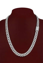 Diamond Cuban Link Chain Necklace in 18K Gold | Iced Out Miami Cuban Chain for Men