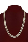 Diamond Cuban Link Chain Necklace in 18K Gold | Iced Out Miami Cuban Chain for Men