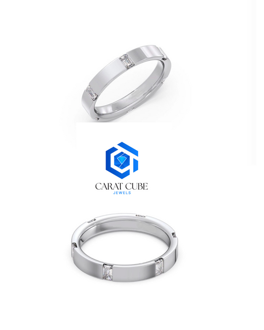 Elegant Baguette Cut Band