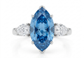 Ocean Majesty Marquise Blue Diamond Ring