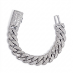 Diamond Cuban Link Bracelet in 14K Gold
