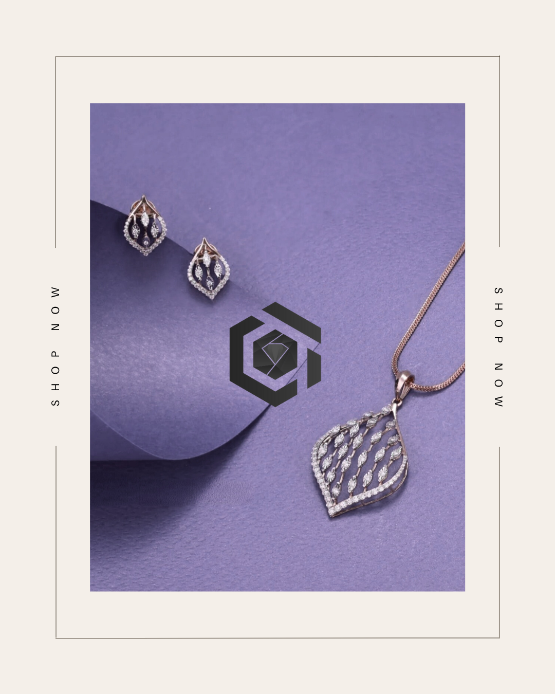 Radiant Diamond & Gemstone Pendant