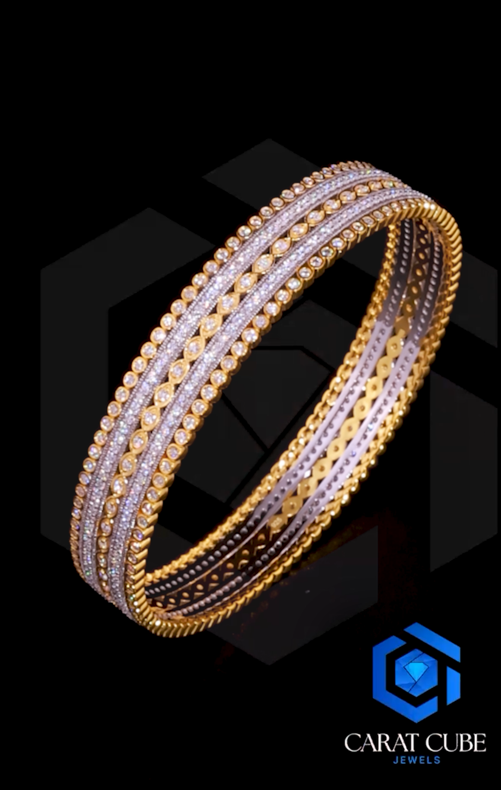 925 GOLD COATED SILVER Bangles