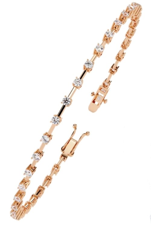 Rose Gold Diamond Tennis Bracelet