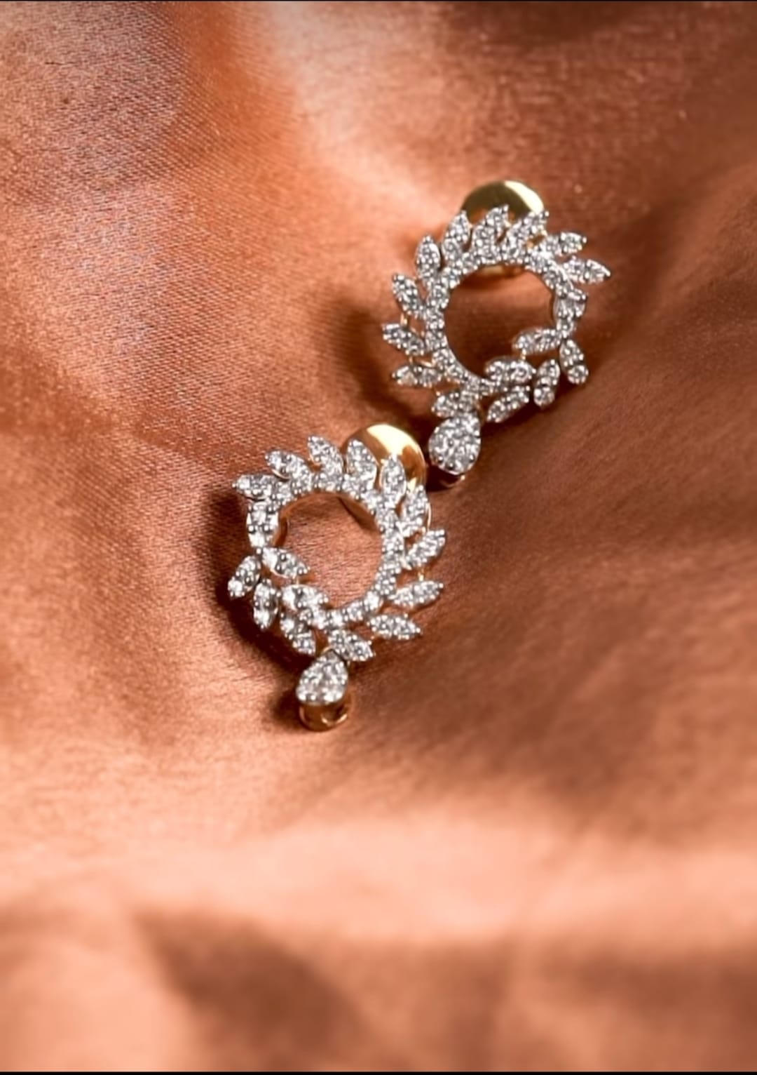 Radiant Cascade Diamond Necklace & Earring Set