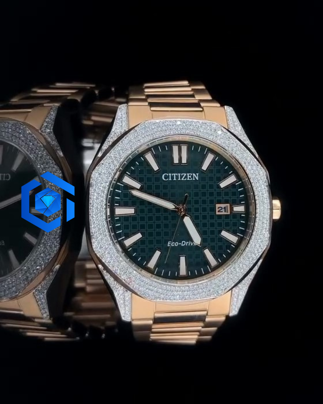 Standard Luxury Watch – Timeless Elegance with Hand-Set Natural Diamonds