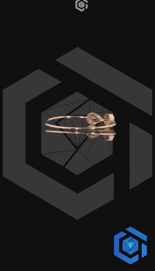 Real Diamond and Gold Bracelet for Women