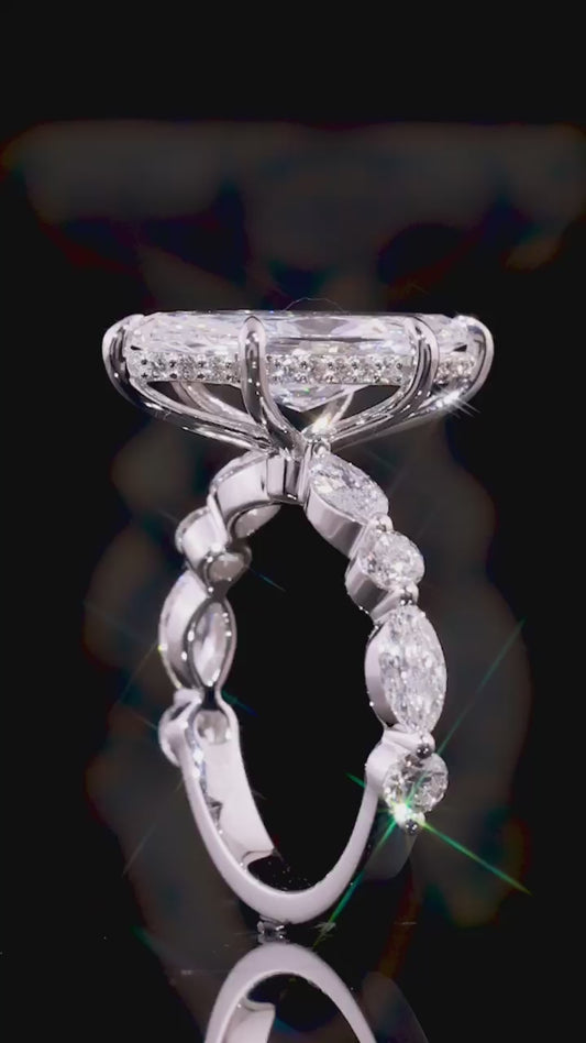 Precision Diamond Statement Ring