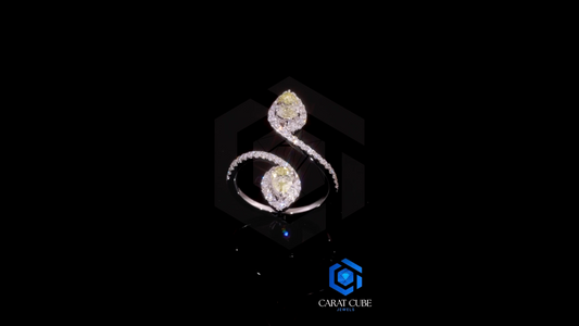 Pear-Shape Snake Coil Ring