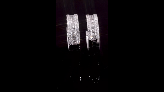 Eternal Radiance Diamond Huggies