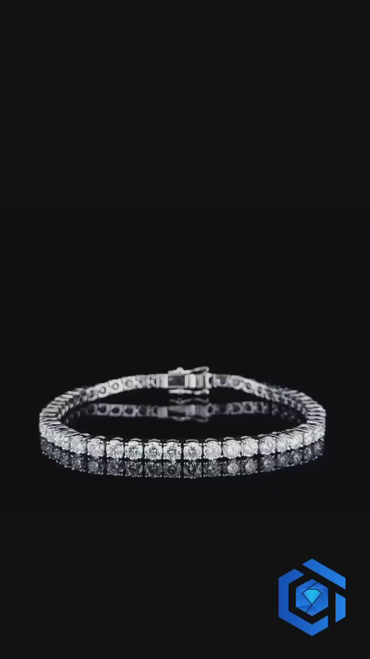 Pure Silver Tennis Bracelet — Signature Edition